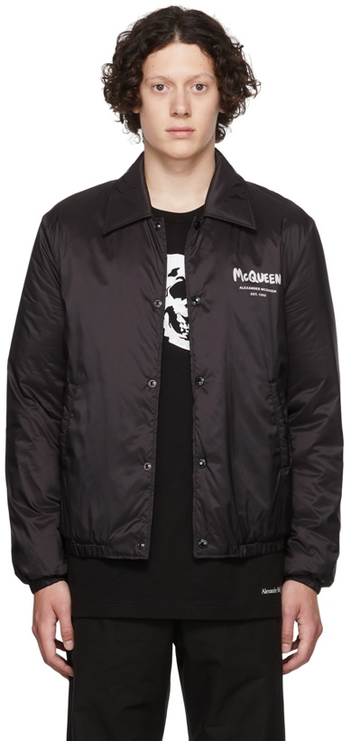 Photo: Alexander McQueen Black Polyester Jacket