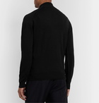 John Smedley - Tapton Slim-Fit Merino Wool Half-Zip Sweater - Black