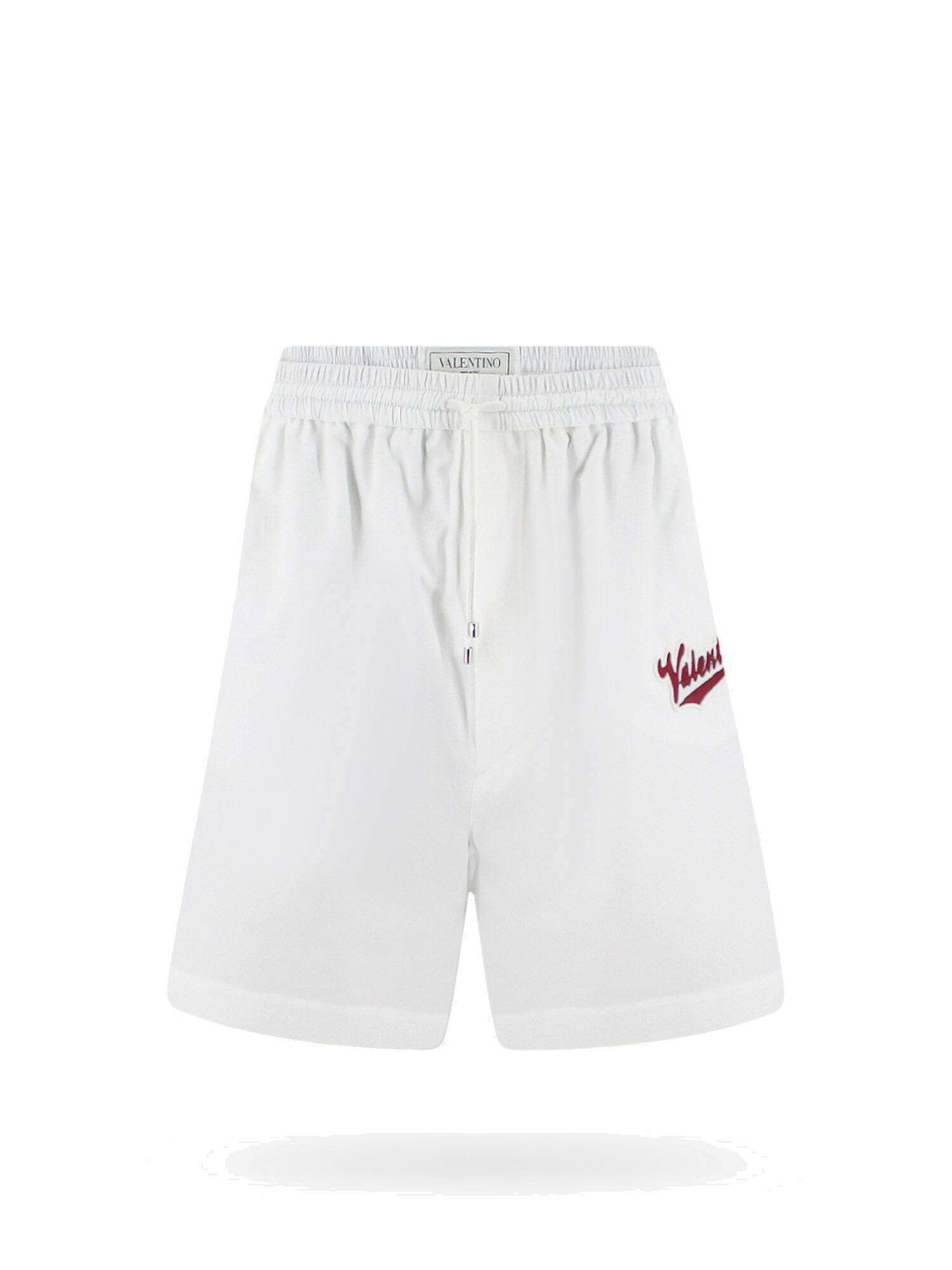 VIP【送料関税込】VALENTINO COTTON SHORTS Valentino Bermuda Shorts White Mens Valentino
