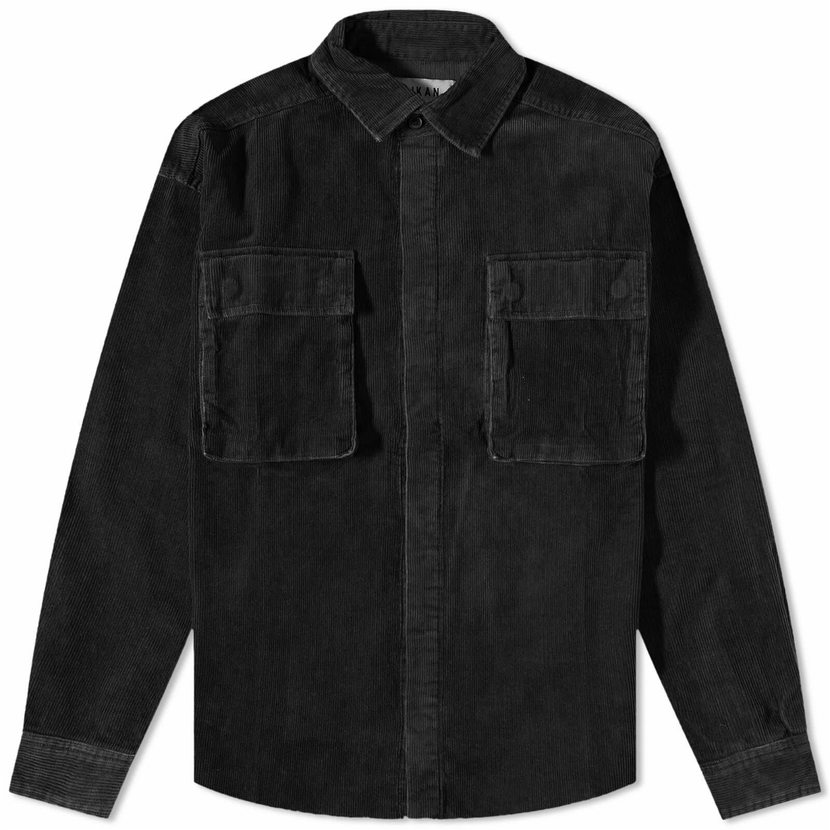 Taikan Men's Corduroy Shirt Jacket in Black Taikan