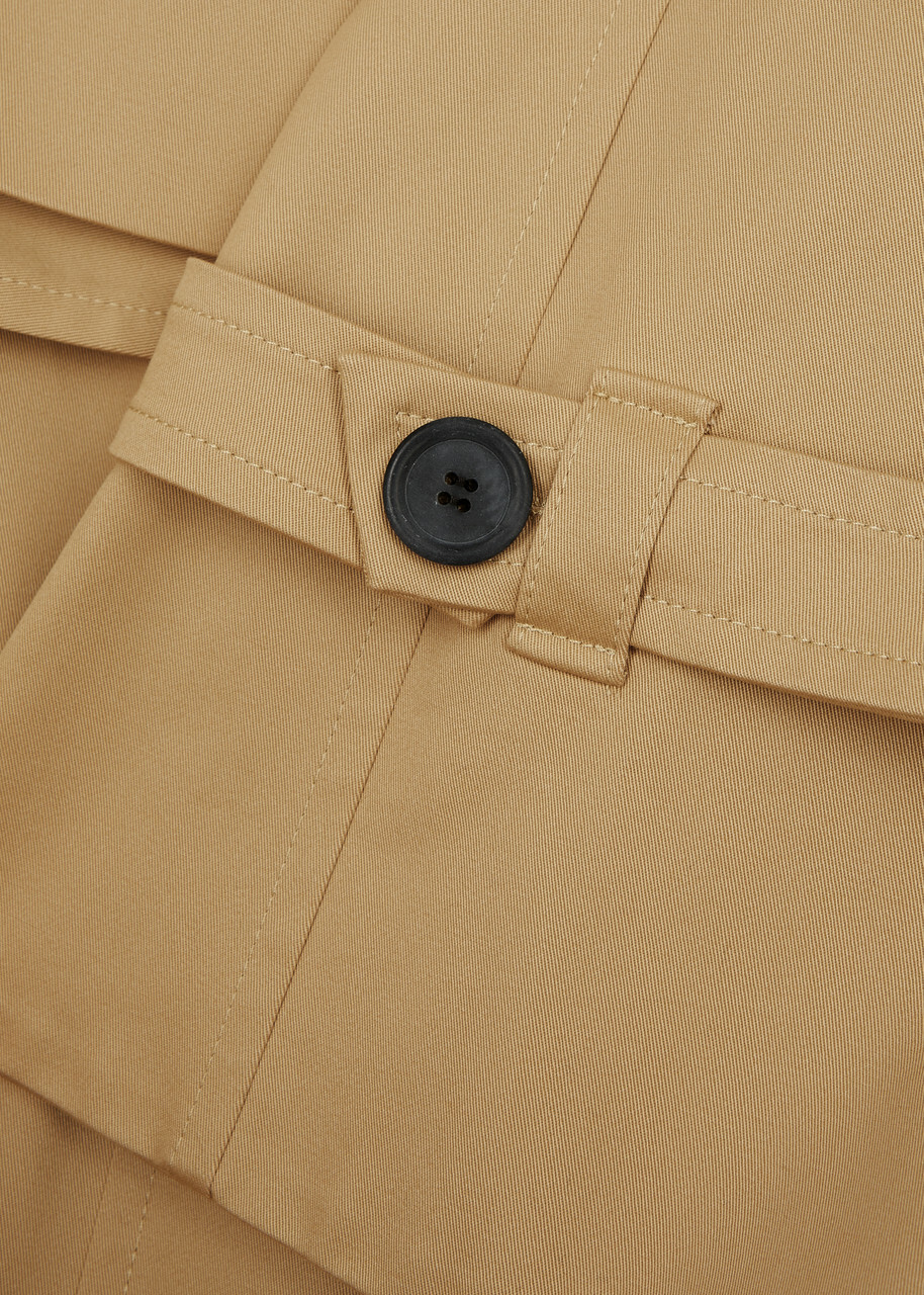 BY Malene Birger Alanis Stretch-cotton Trench Coat Beige