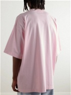 VETEMENTS - Flying Unicorn Oversized Printed Cotton-Jersey T-Shirt - Pink