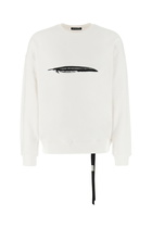 Ann Demeulemeester White Cotton Sweatshirt