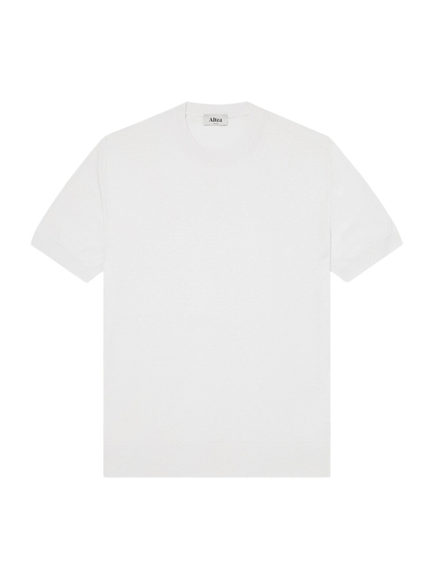Photo: Altea - Linen and Cotton-Blend T-Shirt - White