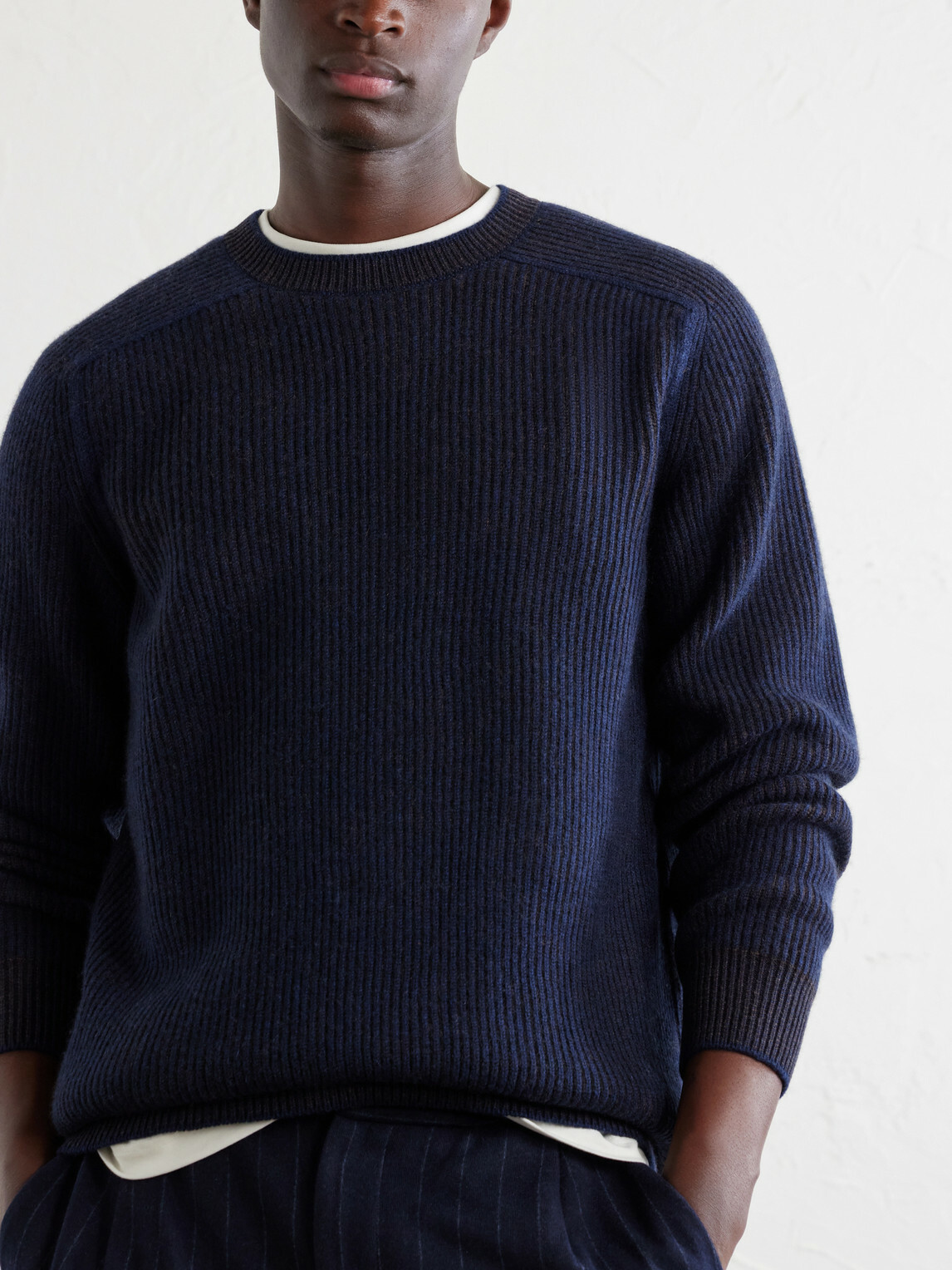 SEASE - Dinghy Cashmere Sweater - Blue