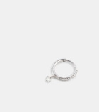 Persée 18kt gold single earring with diamonds