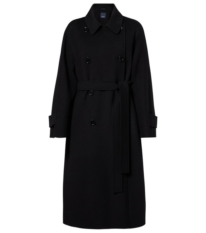 Photo: 'S Max Mara Double-breasted virgin wool coat