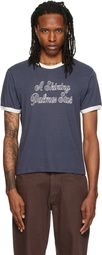 Palmes Navy Star Ringer T-shirt