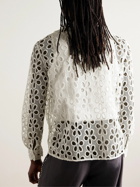 BODE - Primrose Broderie Anglaise Cotton-Lace Shirt - White