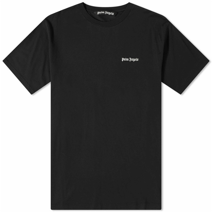 Photo: Palm Angels Men's Embroidered Logo Pocket T-Shirt in Black