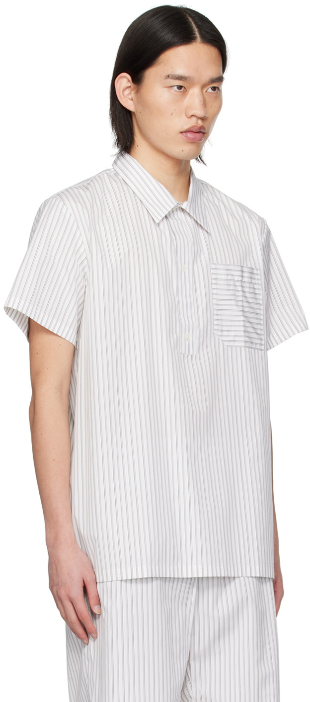 Mark Kenly Domino Tan Studio White Sidney Shirt