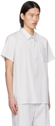 Mark Kenly Domino Tan Studio White Sidney Shirt