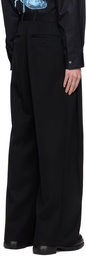 Wooyoungmi Black Wide Trousers