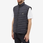 Stone Island Men's Patch Nylon Down Gilet in Navy