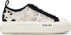 AMIRI Black & Off-White Mesh Stars Court Low Sneakers