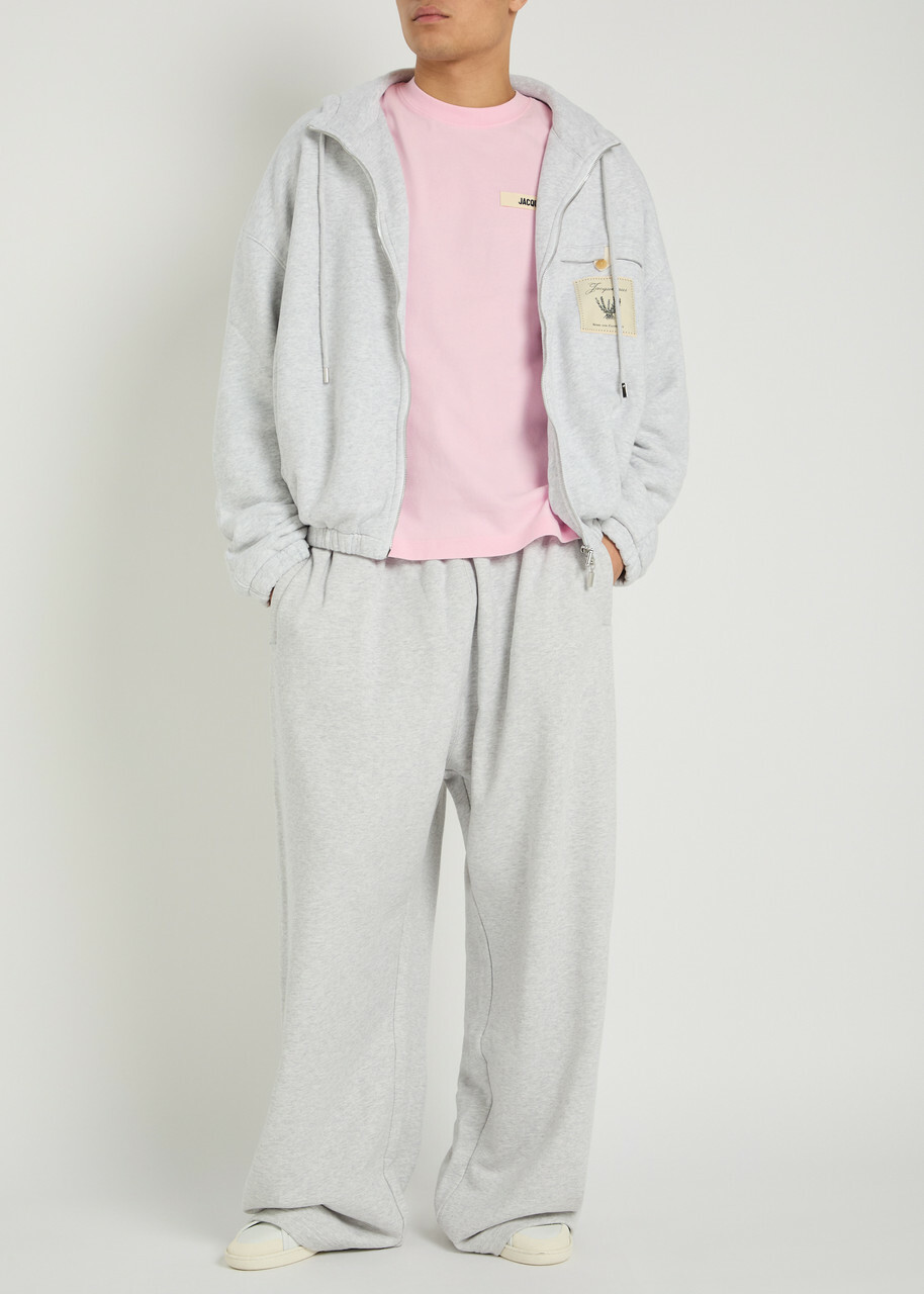 Jacquemus Le T-shirt Gros Grain Cotton T-shirt Pink