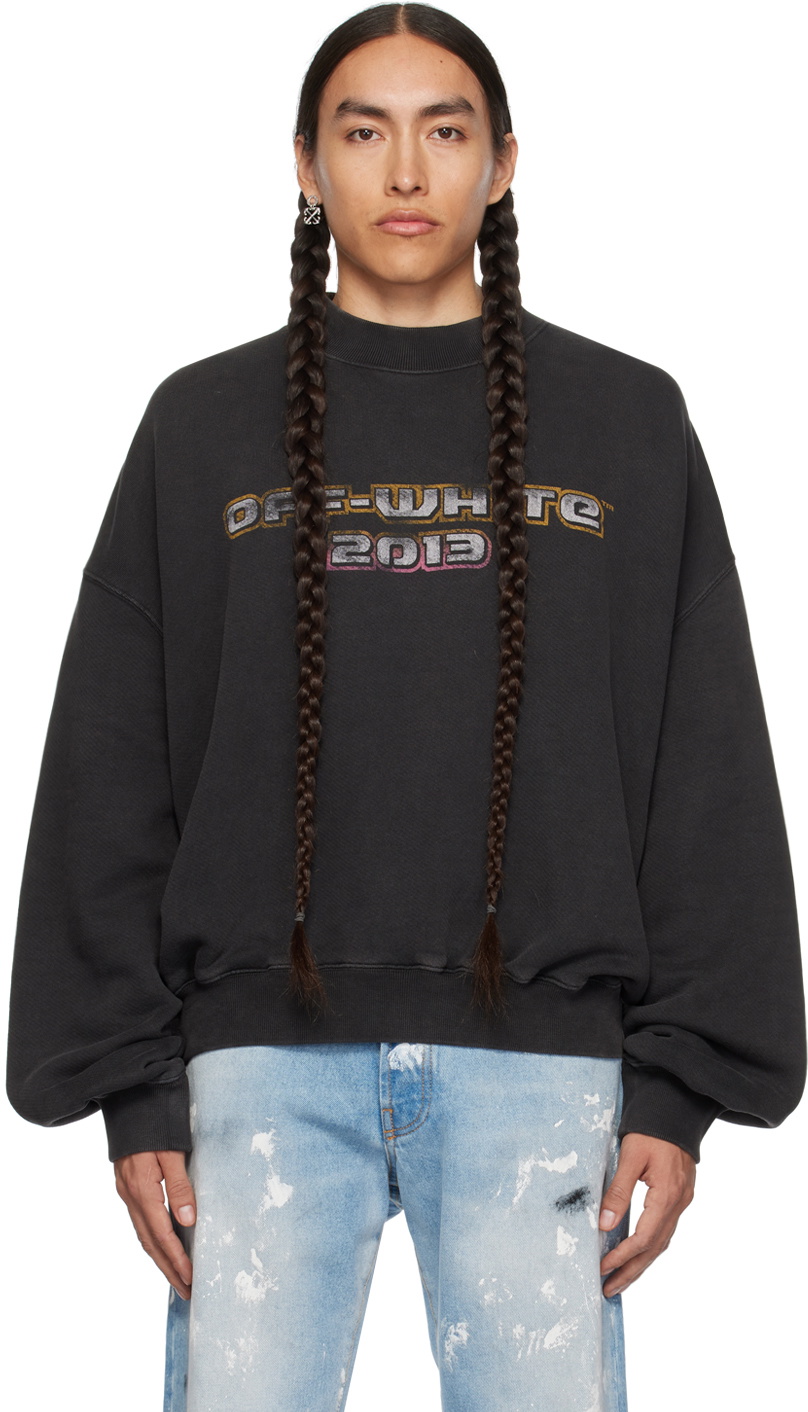 Off-White Black Digit Bacchus Sweatshirt Off-White
