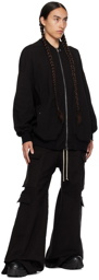 Rick Owens Black Jumbo Peter Flight Jacket