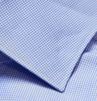 Brioni - Blue Checked Cotton-Poplin Shirt - Blue