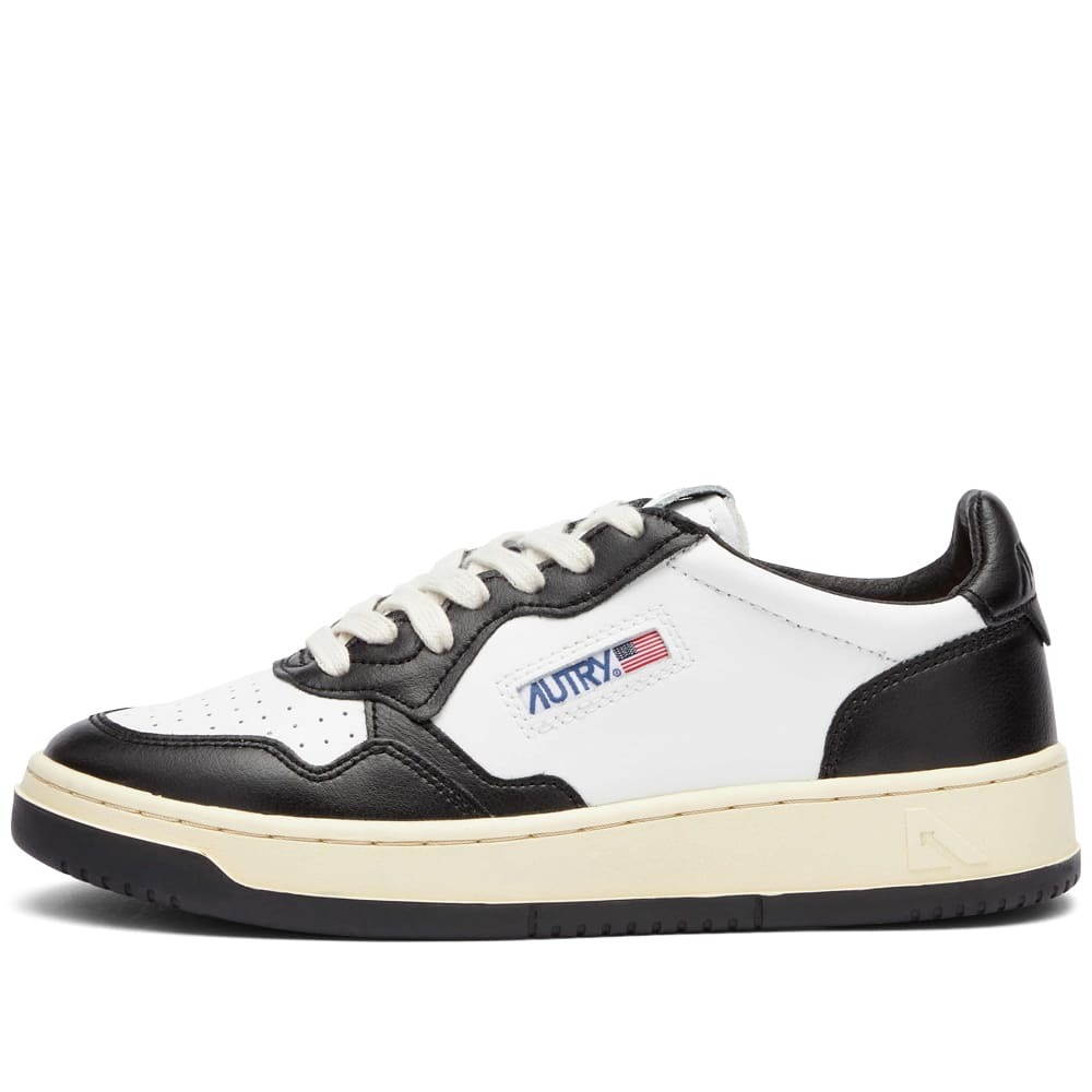 Autry Women's Medalist Low Sneakers in Black/White Autry