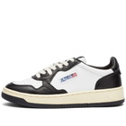 Autry Women's Medalist Low Sneakers in Black/White