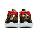 Versace Multicolor Animalier Chain Reaction Sneakers
