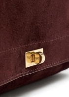 Anya Hindmarch Mortimer Leather and Suede Cross-body bag - Burgundy - One Size
