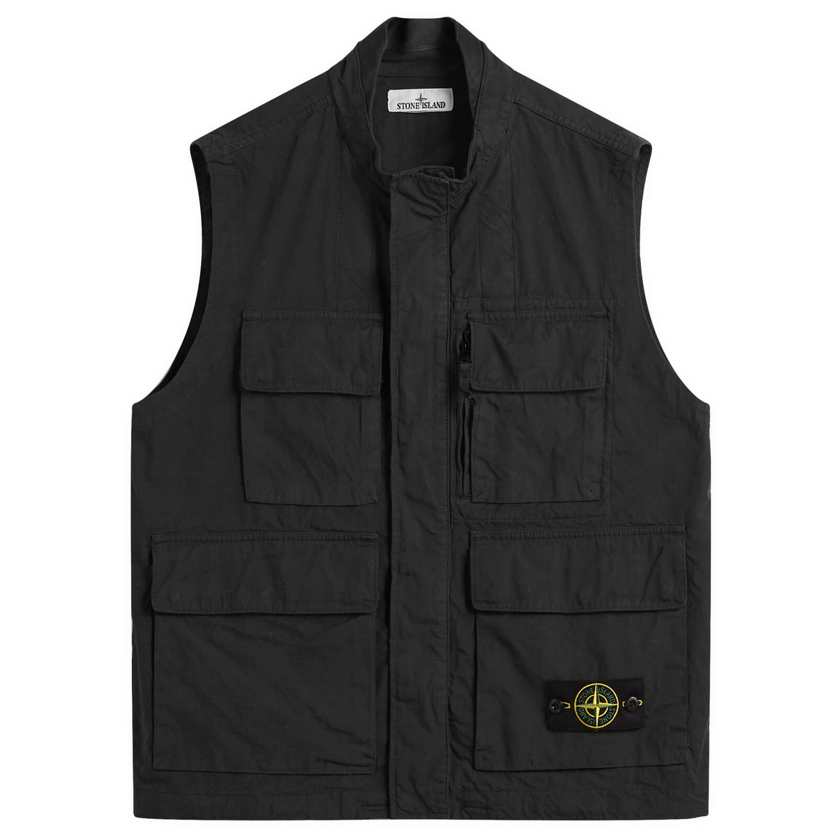 Stone Island Men's David Light Indigo-TC Vest in Indigo Stone Island
