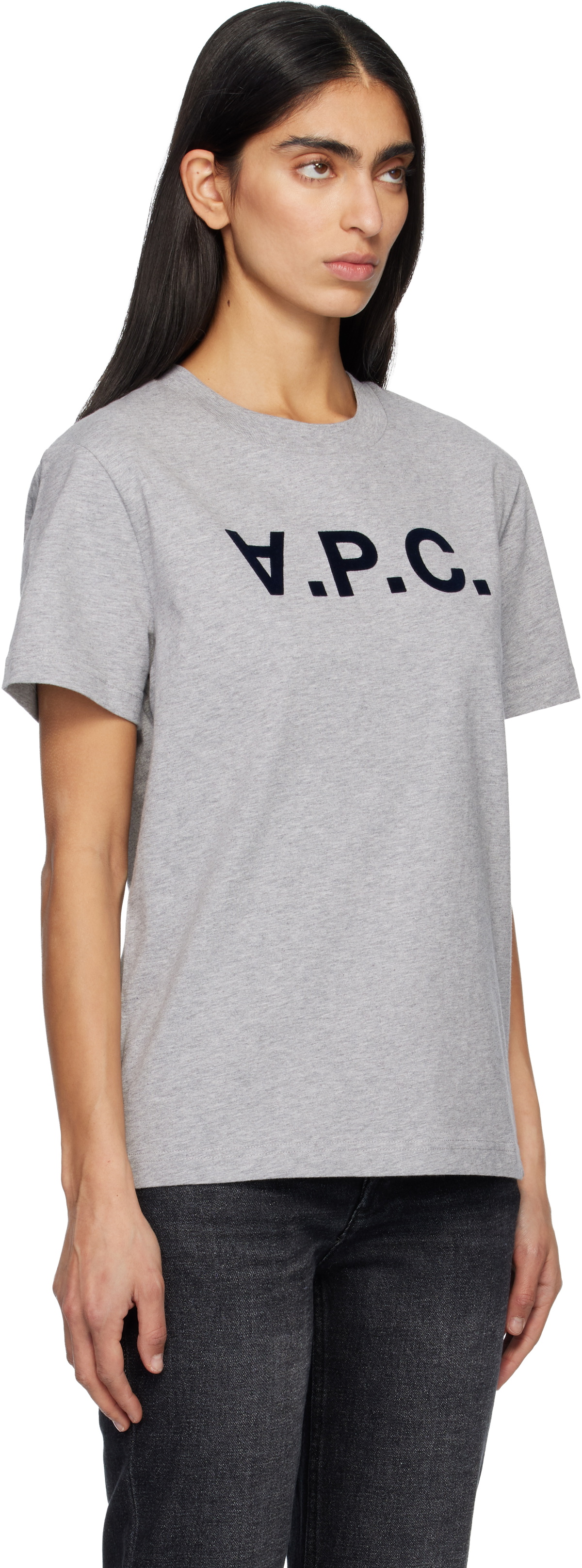 A.P.C. Gray Standard Grand 'VPC' T-shirt
