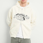 Pawa Speed Sports Men's Doggo Zip Hoodie in Cream