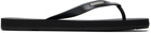 HELIOT EMIL Black 'HE' Flip-Flops