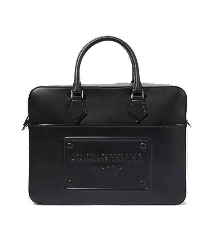 Photo: Dolce&Gabbana Embossed leather briefcase