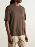 Officine Générale - Benny Pigment-Dyed Lyocell and Cotton-Blend Jersey T-Shirt - Brown