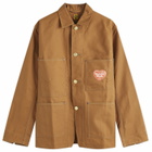 Human Made Men's Duck Coverall Jacket in Brown
