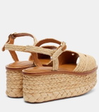 Clergerie Arty raffia platform sandals