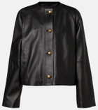 Max Mara Bouquet leather jacket