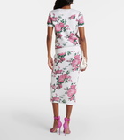 Carolina Herrera Floral silk-blend top