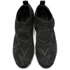 Jimmy Choo Black and Grey Norway/M Sneakers