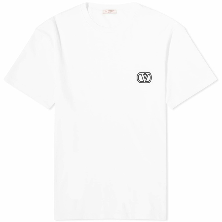 Photo: Valentino Men's V Logo T-Shirt in White