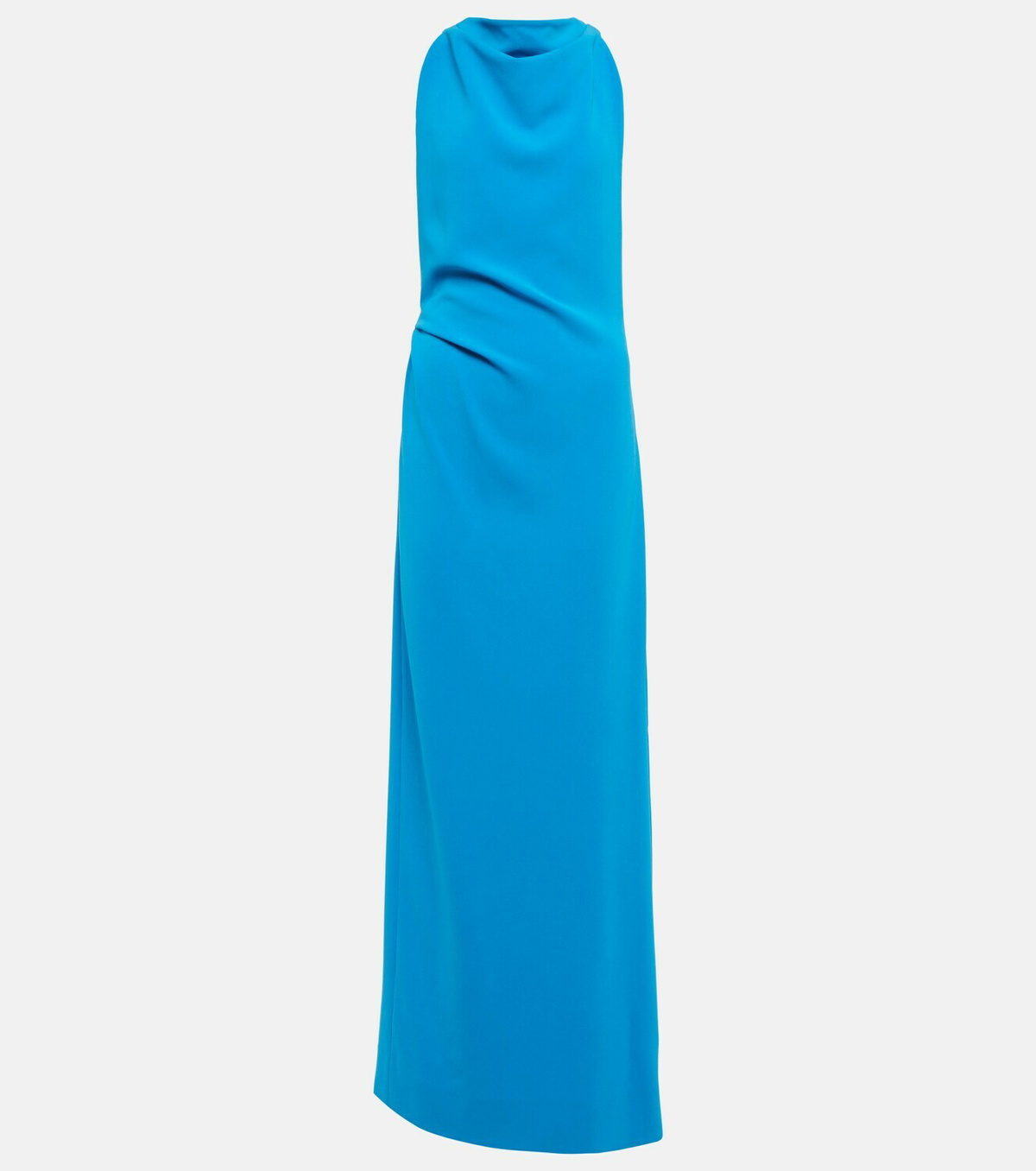 princess polly baby blue dress Proenza Schouler Halter-Neck Matte Crepe Backless Gown main image 0