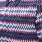 Missoni Men's Zig Zag Vacation Shirt in Black/Blue/Purple