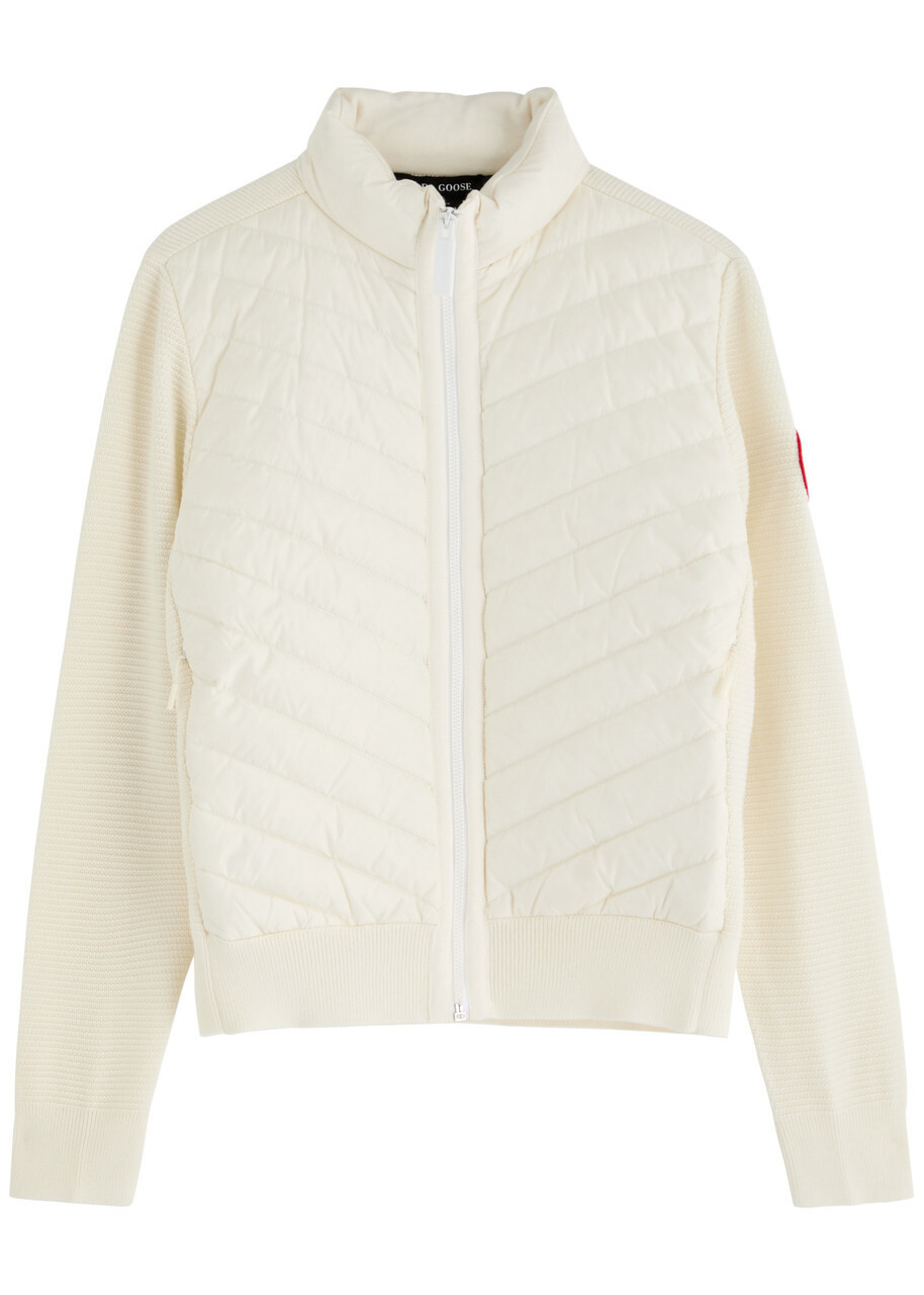 Canada Goose HyBridge Quilted Nylon and Wool Jacket Cream