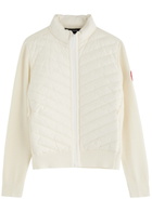 Canada Goose HyBridge Quilted Nylon and Wool Jacket Cream