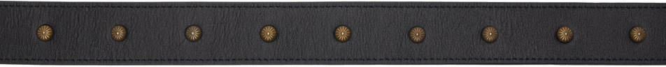 AFTER PRAY Black Stud Leather Belt