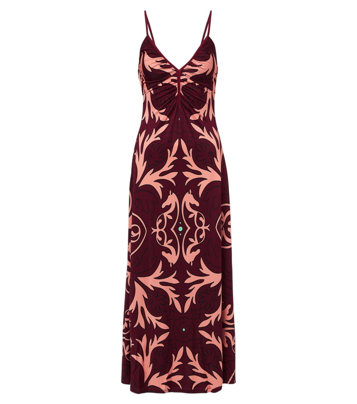Photo: Johanna Ortiz Nuestra Tierra printed jersey maxi dress