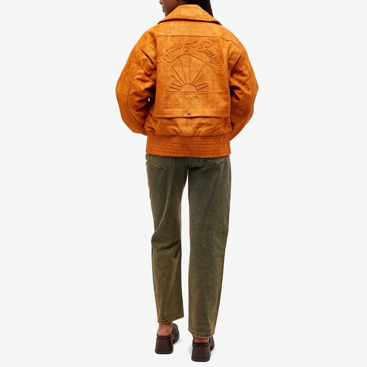 ジャケット House of Sunny Women's Hybrid Jacket Tobacco Orange VOL2226 house of sunny - TOBACCO HYBRID JACKET – LE LABO STORE
