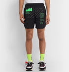 Off-White - Printed Mesh Shorts - Black