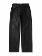 Enfants Riches Déprimés - Straight-Leg Full-Grain Leather Trousers - Black