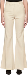 Olēnich Off-White Flared Trousers