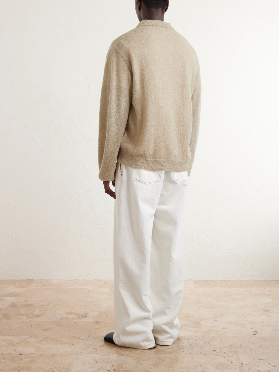Our Legacy - Evening Polo Alpaca and Wool-Blend Cardigan - Neutrals